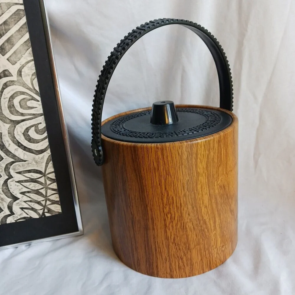 Phoenixware Ice Bucket Teak 3QT Vintage